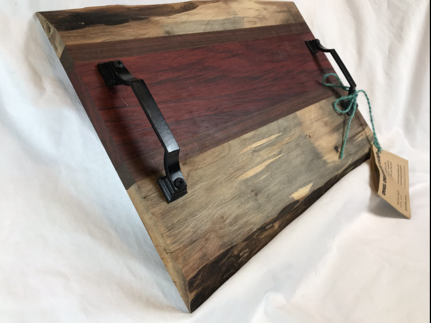 #121 Charcuterie Board Live Edge  12x17