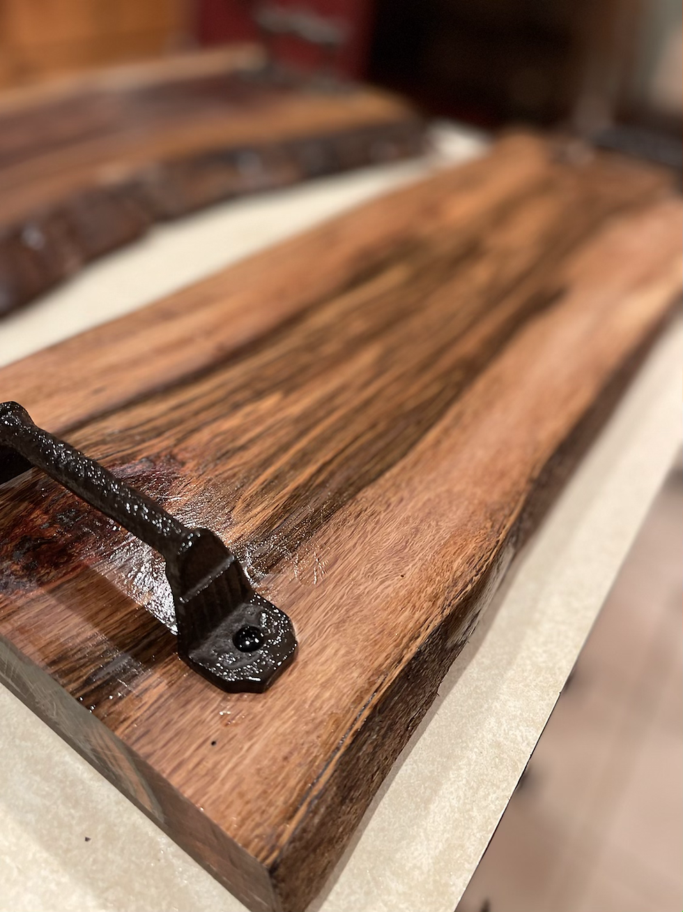 Thumbnail: #376 Black Oak Charcuterie Board 24x9 