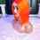 Thumbnail: 12" Burnt Orange Remy Straight 4x4 Transparent Lace Wig Unit Left Side View