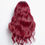 Thumbnail: MHL Remy Hair 24" Body Wave Gluelss 13x4 Transparent Lace Wig Unit "Auburn" Back View