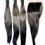 Thumbnail: MHL Remy Hair 1B Straight Bundles and 4x4 Transparent Lace Closure 