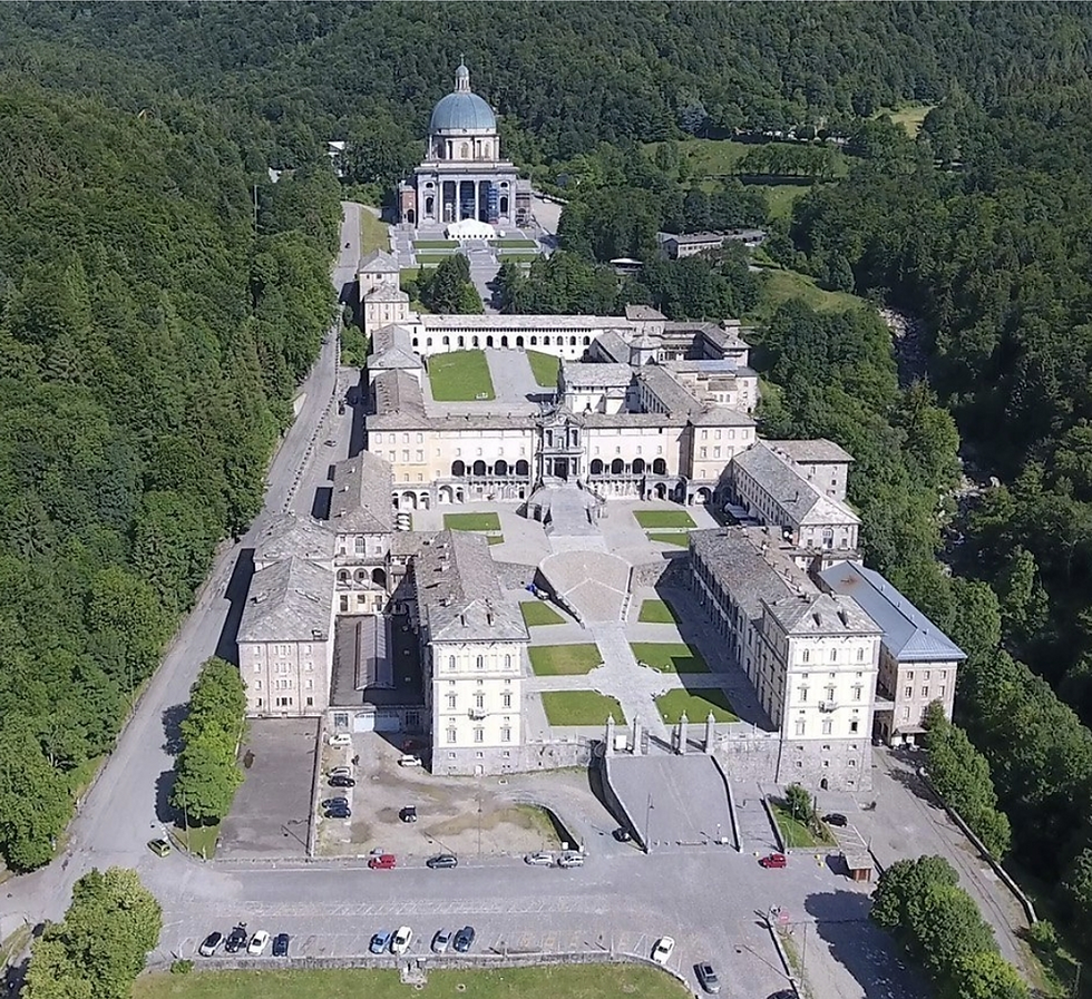 Sortie Guzzi N°2  (ascension)  à Oropa, Piémont (I)