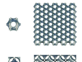 CUBIC 8 SPONGE POLYHEDRA EXTENDED SURFACE VIEWS