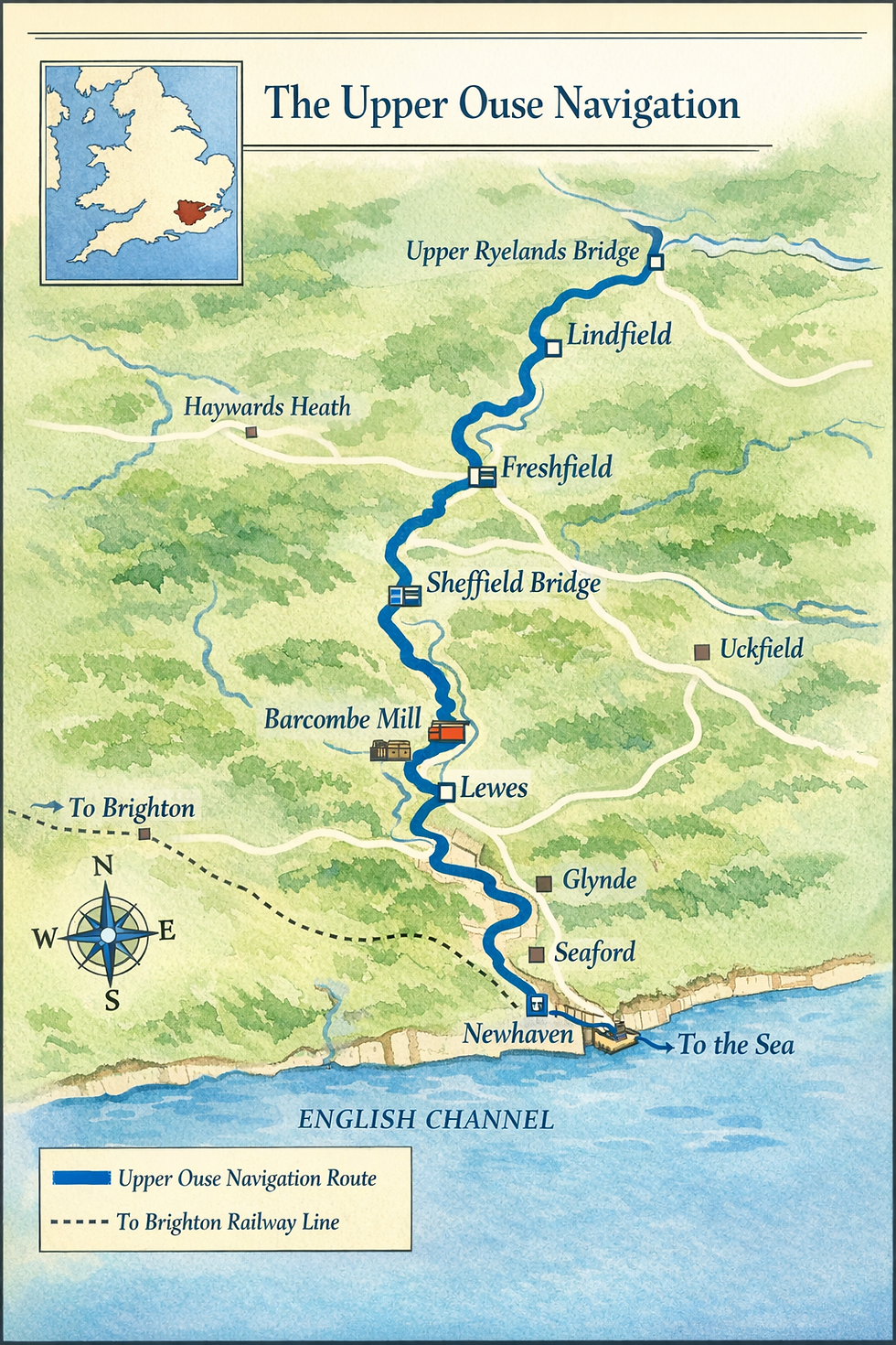 1971: Remembering the story of Upper Ouse Navigation 1790-1868