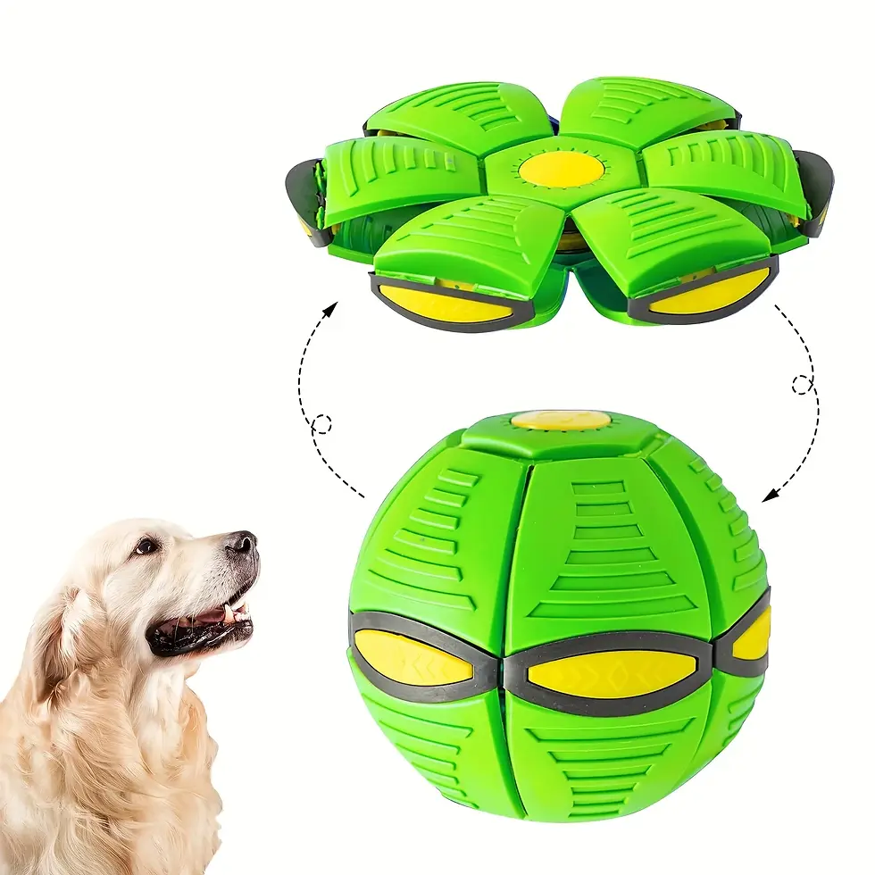 Thumbnail: Flying Saucer Bouncing Ball – Durable Dog Toy