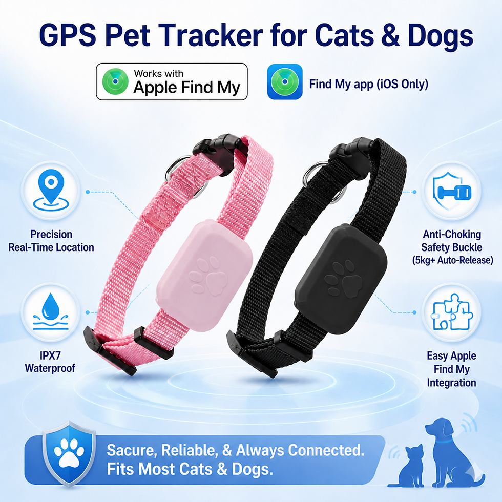Thumbnail: SafePet™ Collar Tag - Waterproof Anti-Lost GPS for Dogs & CatsP