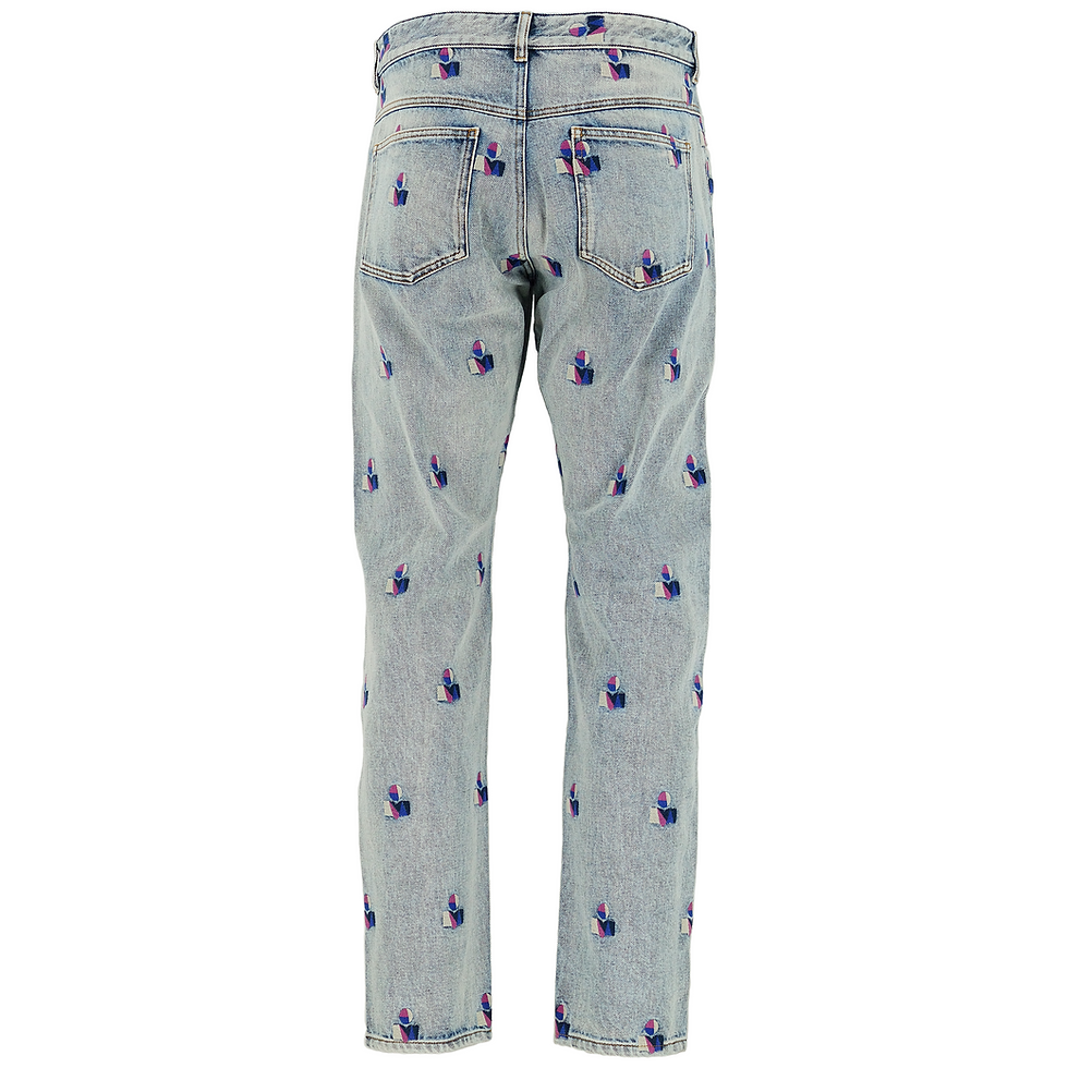 Miniatura: Isabel Marant Jasperbo Jeans Blue Back