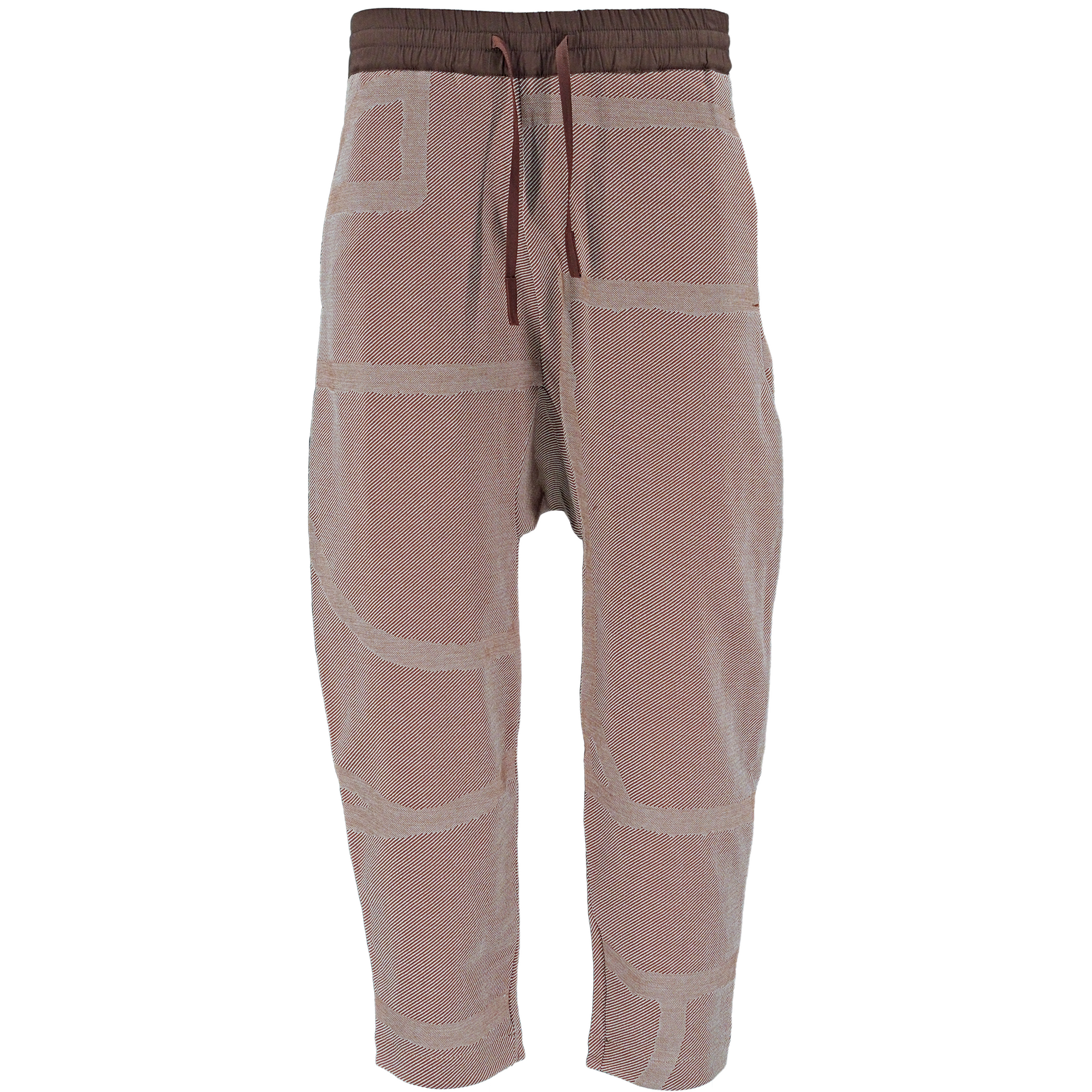 BYBORRE 8-Bit Tapered Cropped Pants 02L™ Brown Front