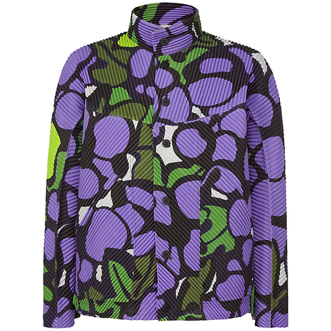 HOMME PLISSÉ ISSEY MIYAKE ジャケット　パープル Homme Plissé Issey Miyake Men's Pleated Zip Up Jacket in