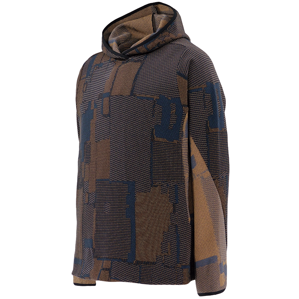 BYBORRE Loose Hoodie Solar Eclipse Front Side