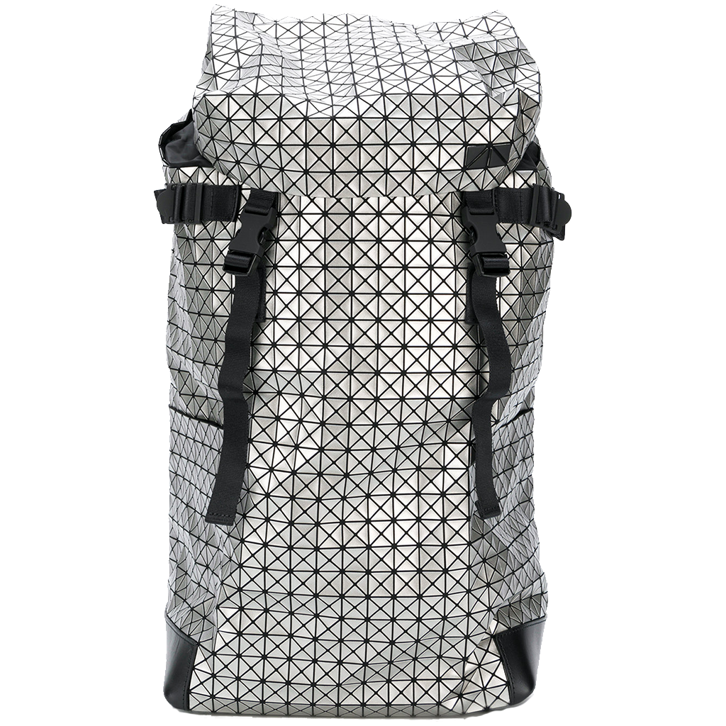 BAO BAO ISSEY MIYAKE HIKER BACKPACK METALLIC SILVER