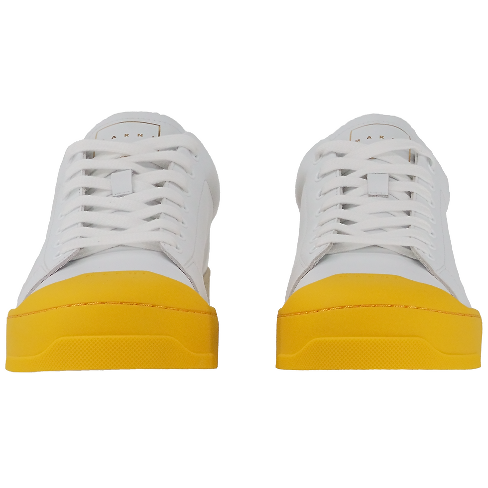 الصورة المصغرة: Marni Dada Bumper Sneaker White/Yellow Front