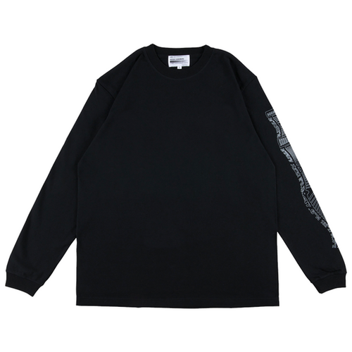 T-Shirt Oasis Kosuke Kawamura Long Sleeve Tee Unionjack Logo White 