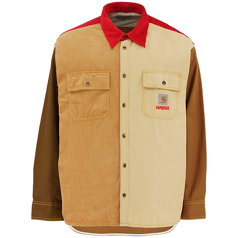 Marni x Carhartt WIP Mix Fabric Overshirt | Regarding Fresh | Marni