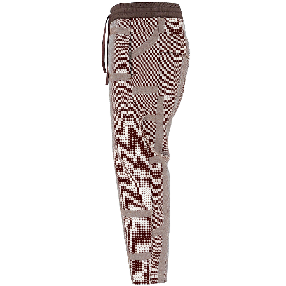 섬네일: BYBORRE 8-Bit Tapered Cropped Pants 02L™ Brown Side