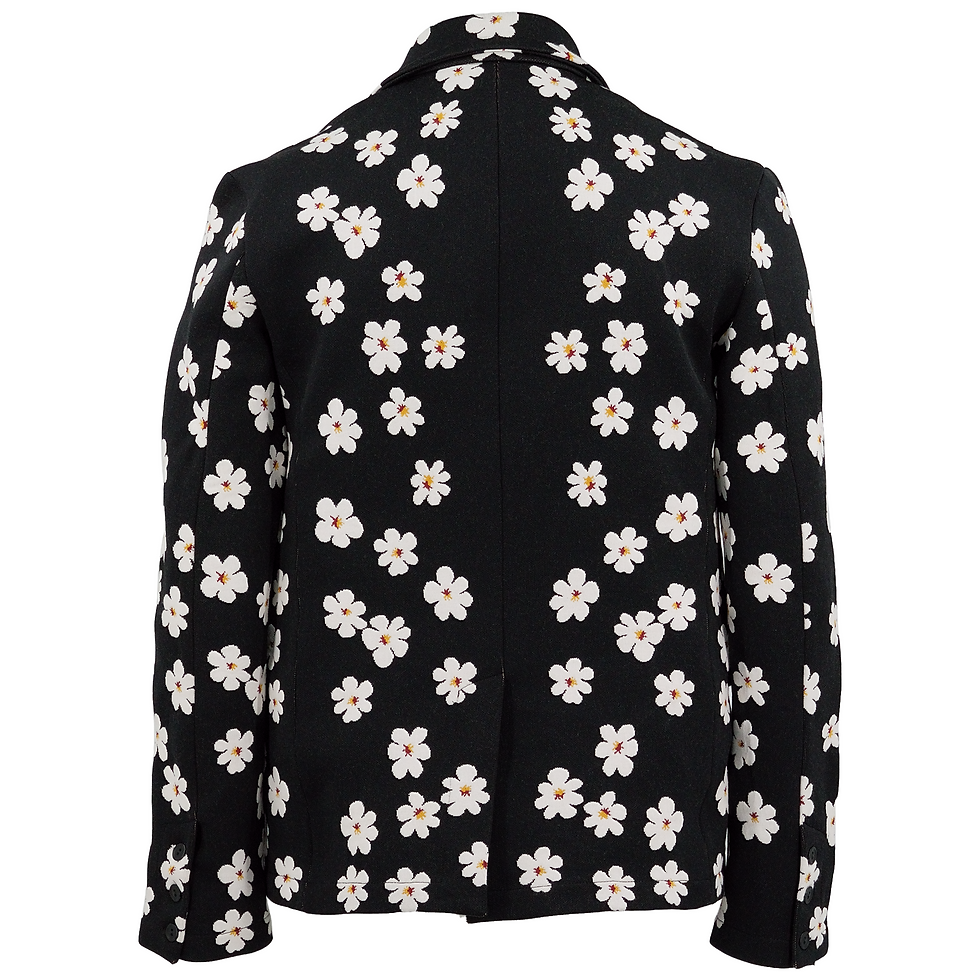 サムネイル： Marni Jacquard Daisy Blazer Black Back