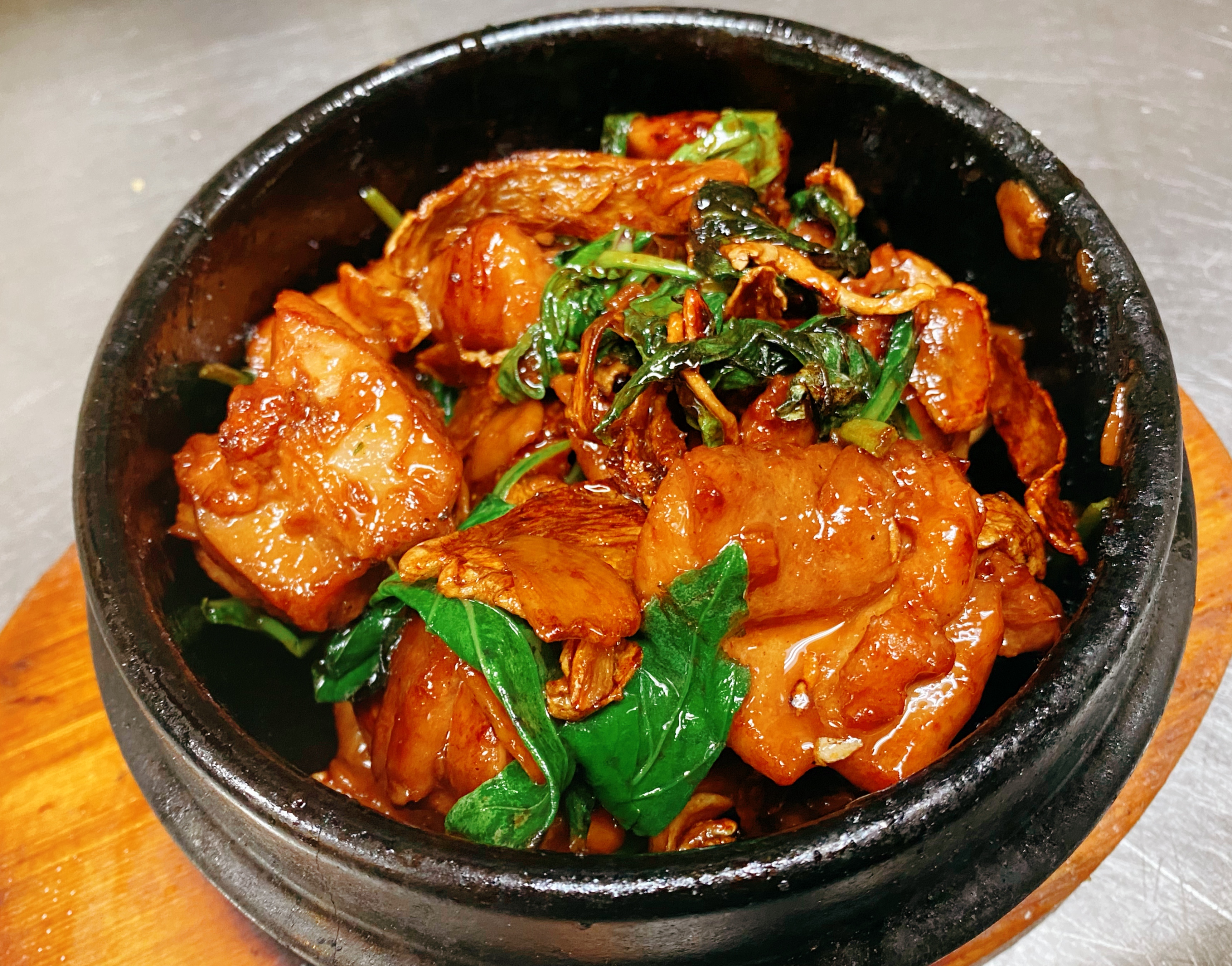 Basil chicken from Genroku Grill