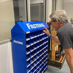 tool tech looking into the fastenal locker