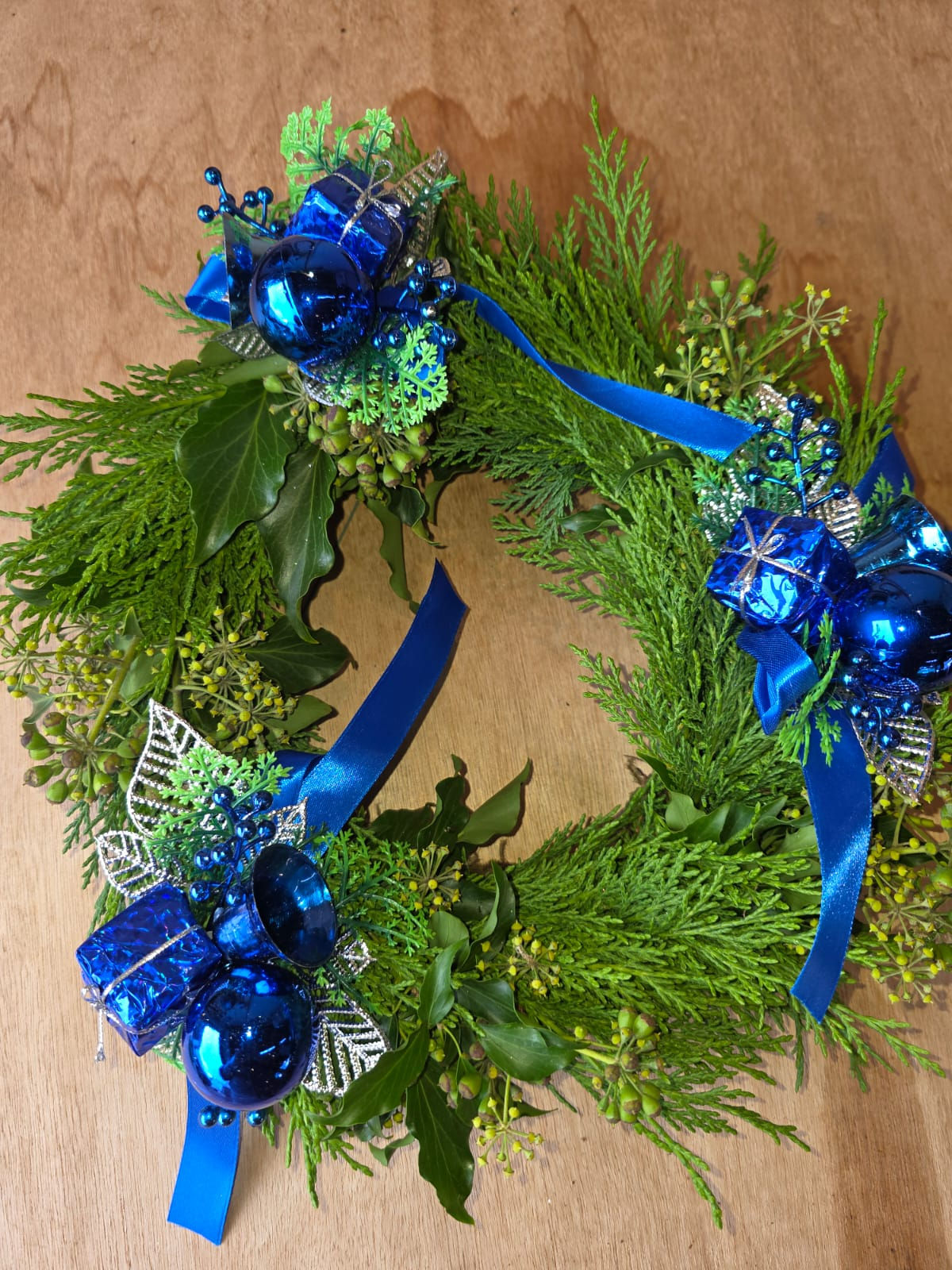 Blue Christmas Wreath's