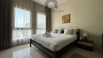 Fully furnished studio apartment for rent in Emirates Garden II Maple 2, JVC Dubai