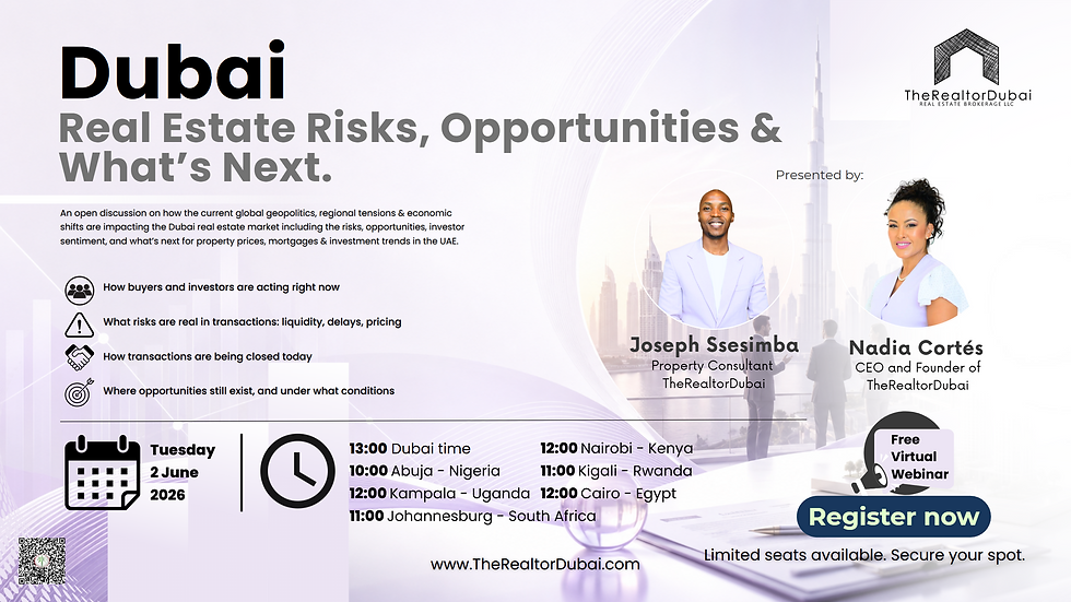 Dubai Real Estate Risks, Opportunities & What’s Next.