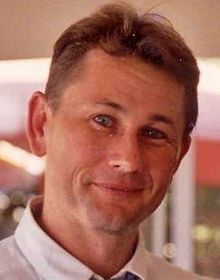 Man with Wooden Background