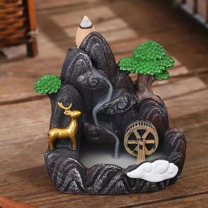 Thumbnail: Incense Burner Resin Backflow Incense Burner Waterfall Incense Burner Innovativ