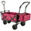 Thumbnail: VEVOR Extra Large Collapsible Garden Cart with Removable Canopy, Folding Wagon
