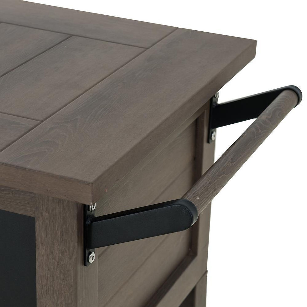 Thumbnail: Sunjoy 80-Quart Brown Rolling Ice Chest Cooler Cart with Chalkboard