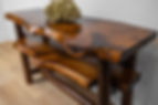 Thumbnail: Rustic Log Live Edge Wooden Console Table With Shelving Storage for Entryway