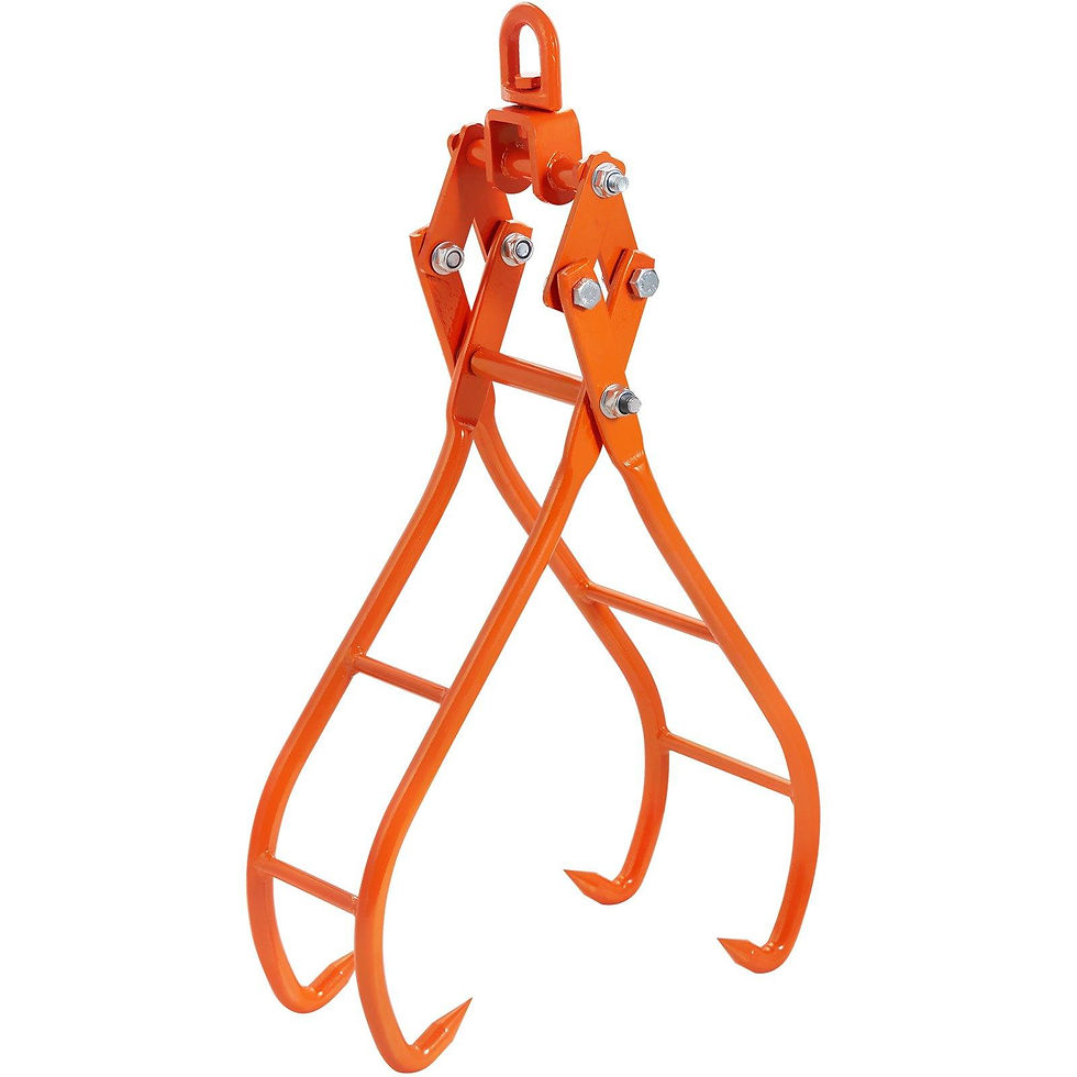 Thumbnail: VEVOR Timber Claw Hook, 36 inch 4 Claw Log Grapple for Logging Tongs, Swivel