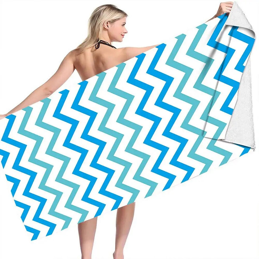 Thumbnail: Beach Towel Sand Free Microfiber Beach Blanket Towel For Pool Gym Fashion Eye-c