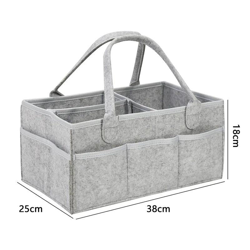 Thumbnail: Multipurpose Nappy Basket and Storage with Pockets Multivariant