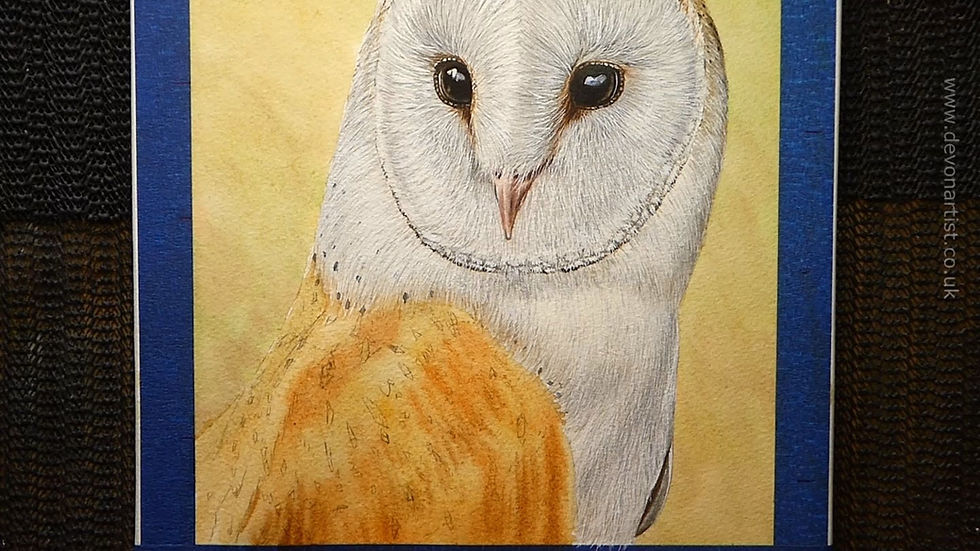 Thumbnail: Step by Step Owl Painting, Learn to Paint Watercolor Tutorial, Watercolour PDF 