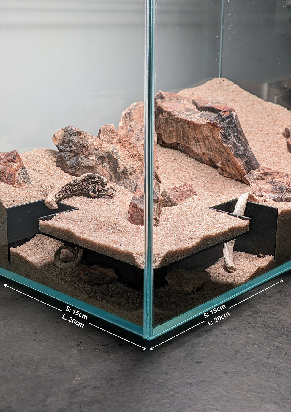 Thumbnail: Aquarium and Terrarium Corner Underground Tunnel, 2 Sizes