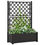 Thumbnail: vidaXL Garden Planter with Trellis 39.4"x16.9"x55.9" PP Anthracite