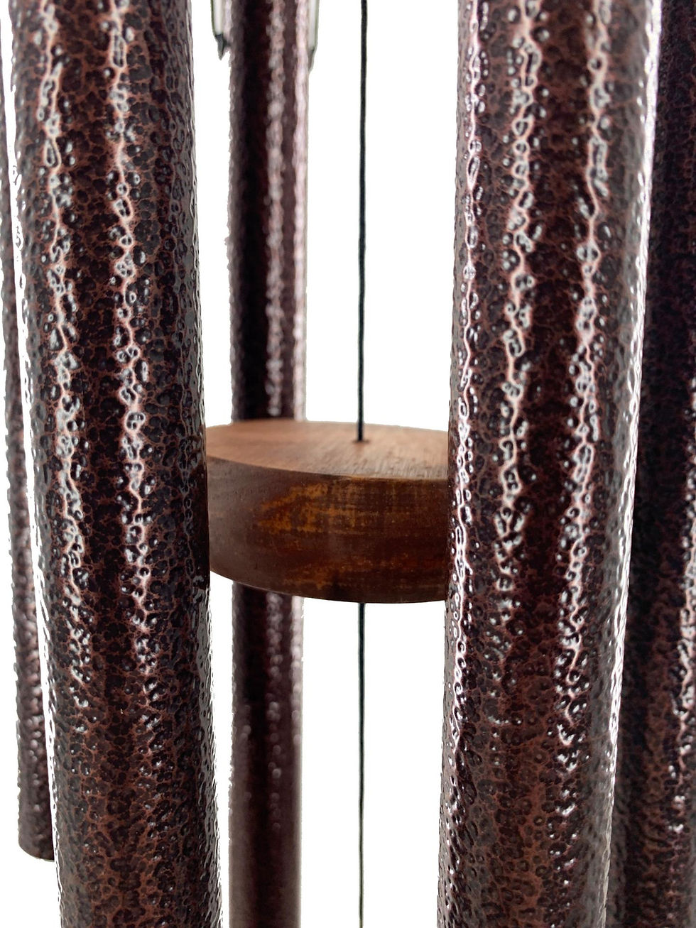 Thumbnail: Memorial Rustic "Fishing in Heaven" Custom Copper 28 inch Wind Chime by