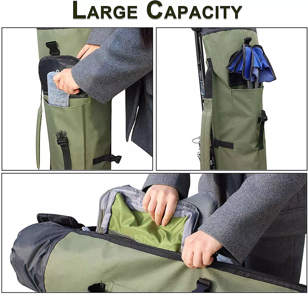 Thumbnail: New Fishing Organizer Bag Waterproof Durable Fishing & Rod