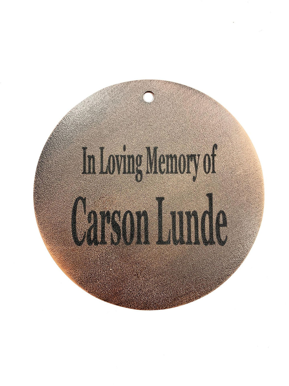 Thumbnail: Memorial Rustic "Fishing in Heaven" Custom Copper 28 inch Wind Chime by