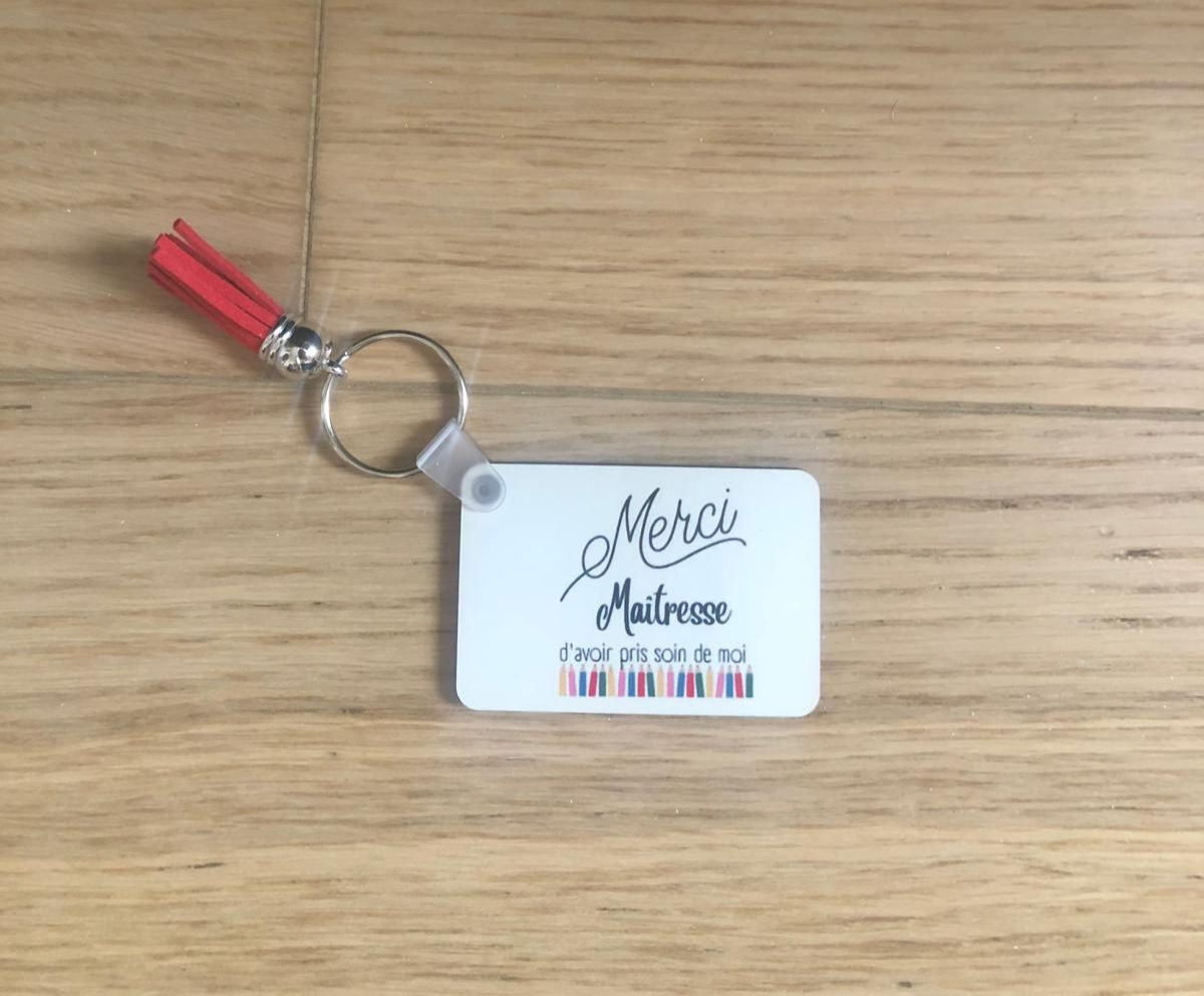 porté clé merci maîtresse