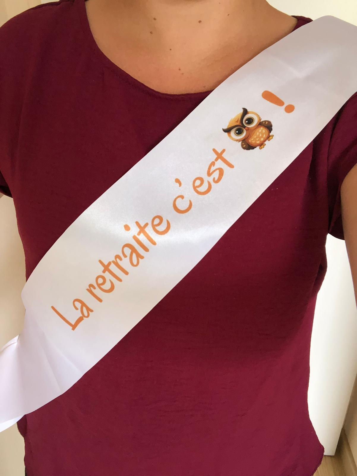 écharpe la retraite c'est chouette