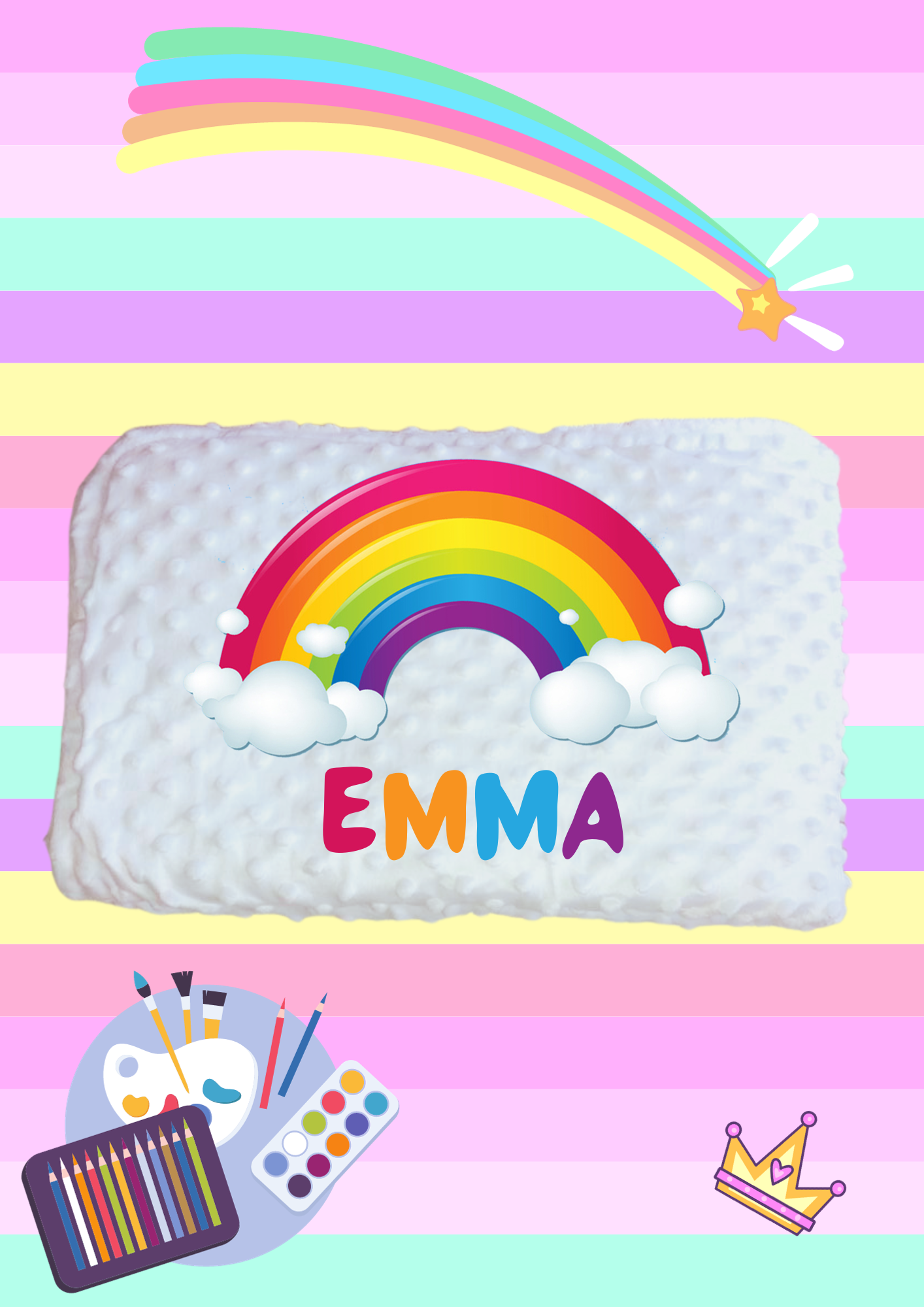 Couverture arc en ciel