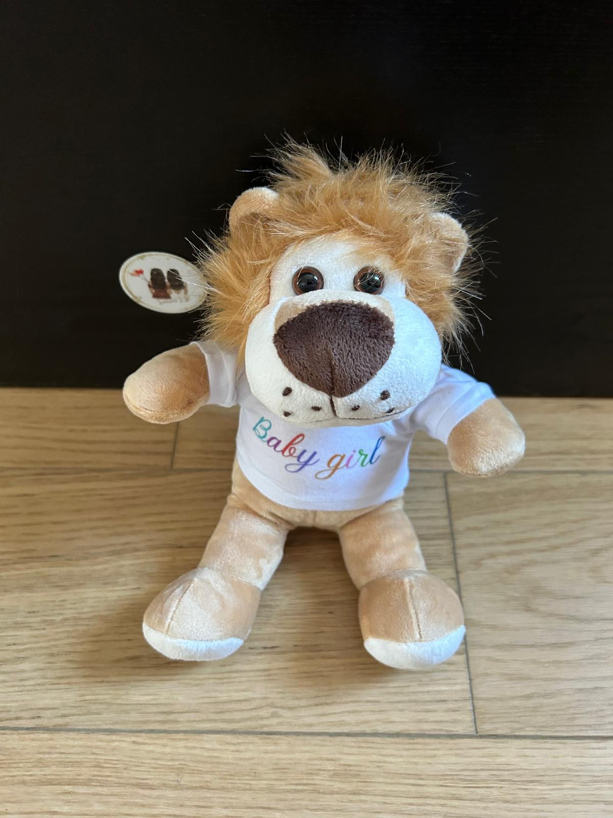 peluche lion personnalisee