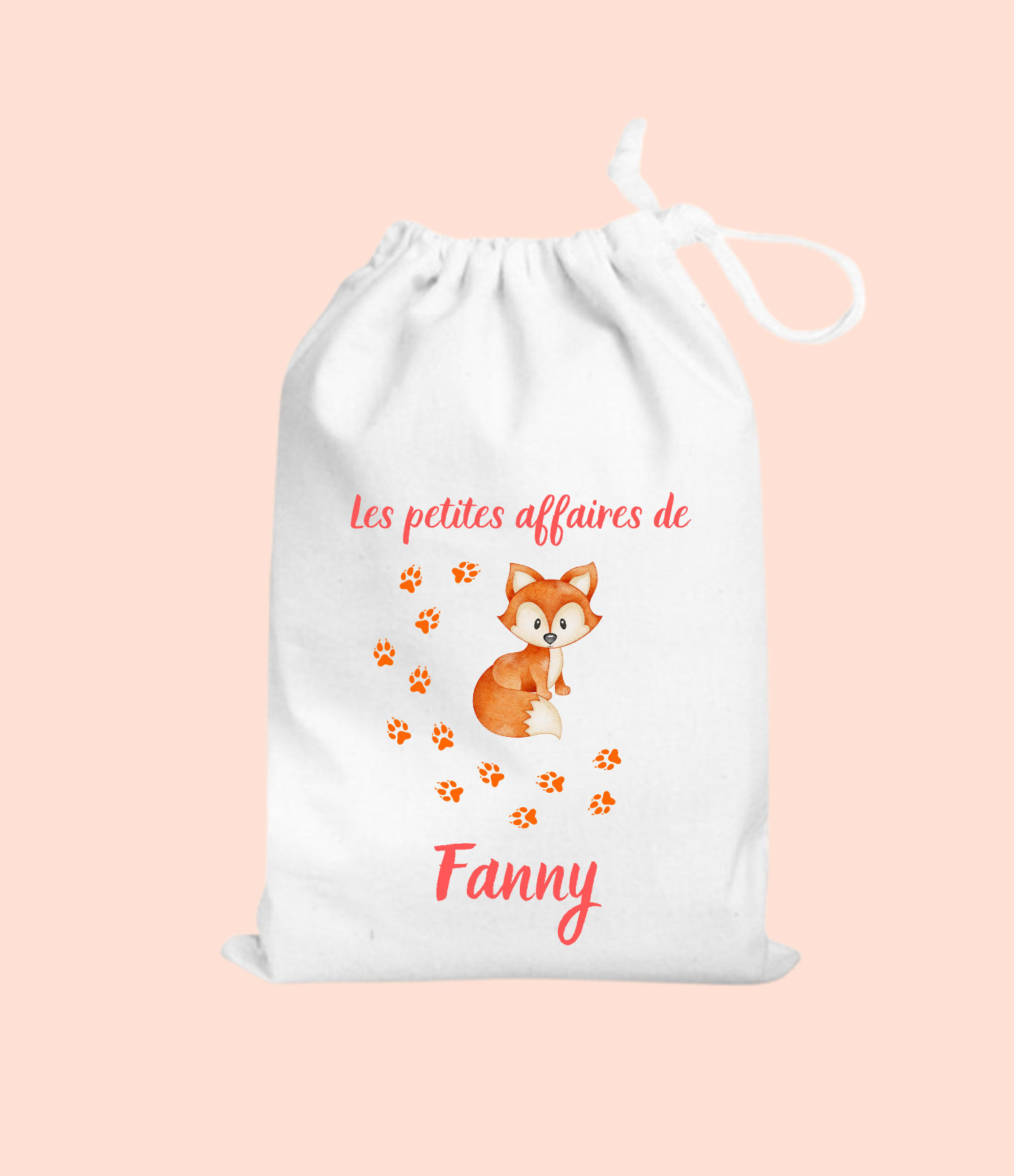 pochon blanc prénom