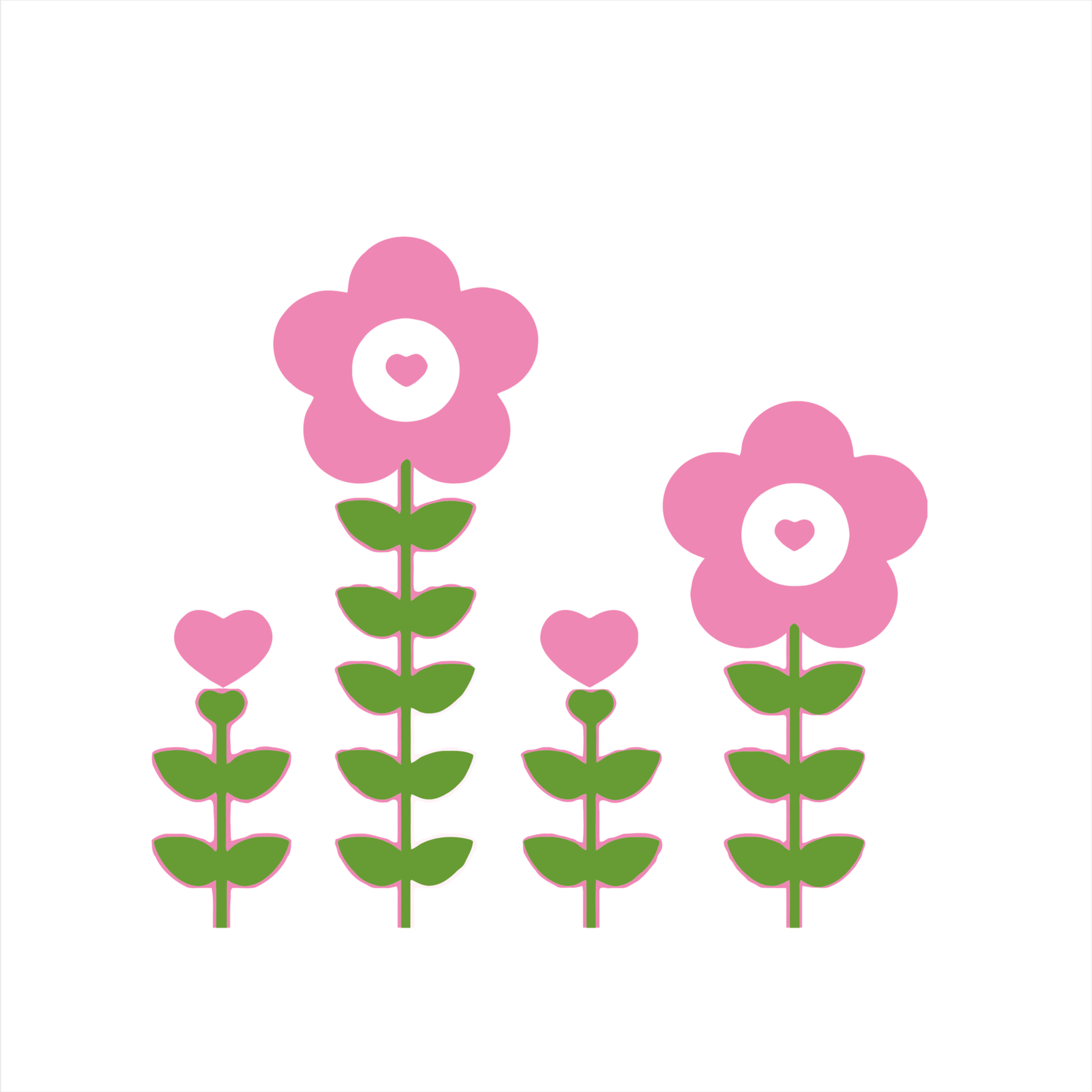 Adesivo de Recorte Flor 20x20cm