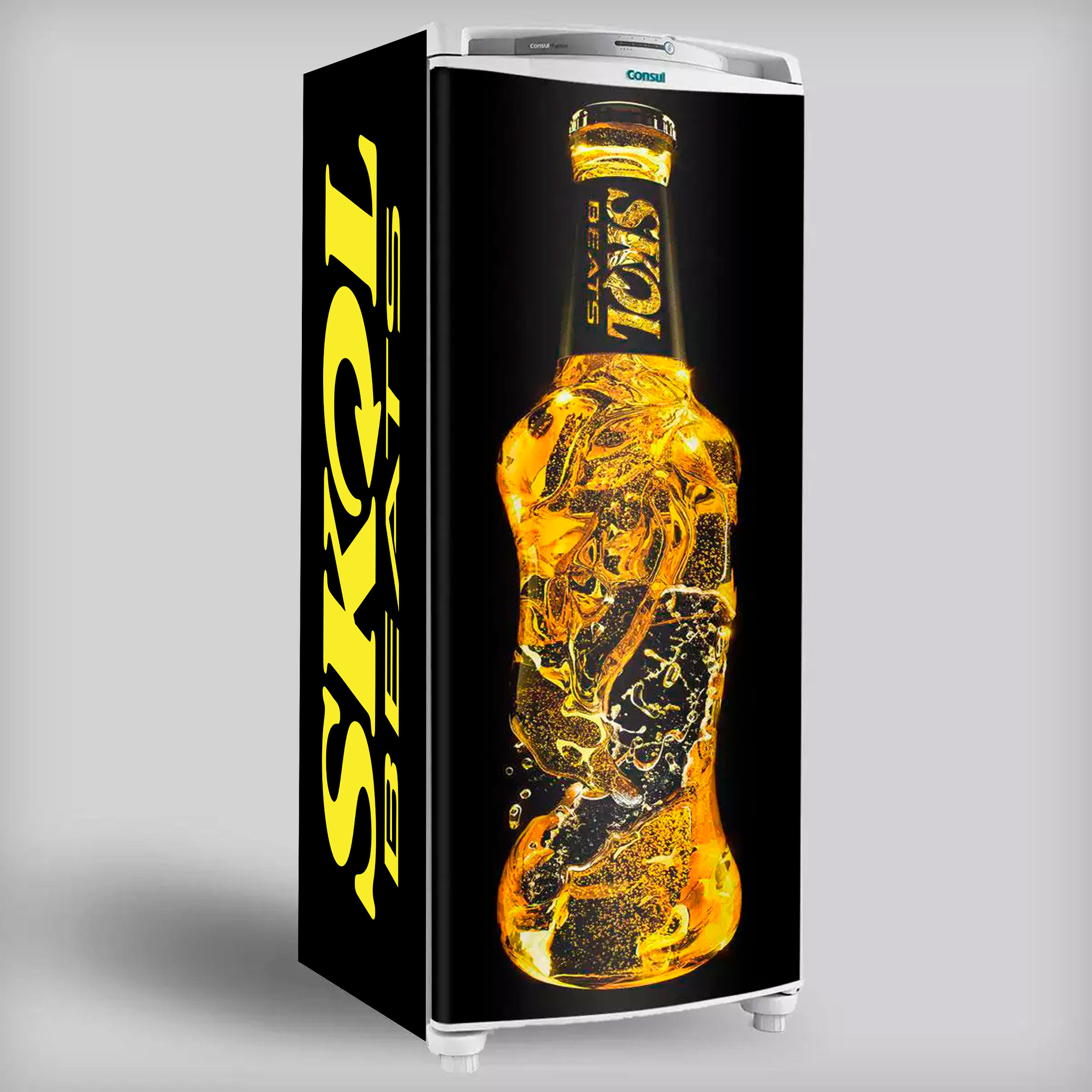 Adesivo de Geladeira Skol Beats