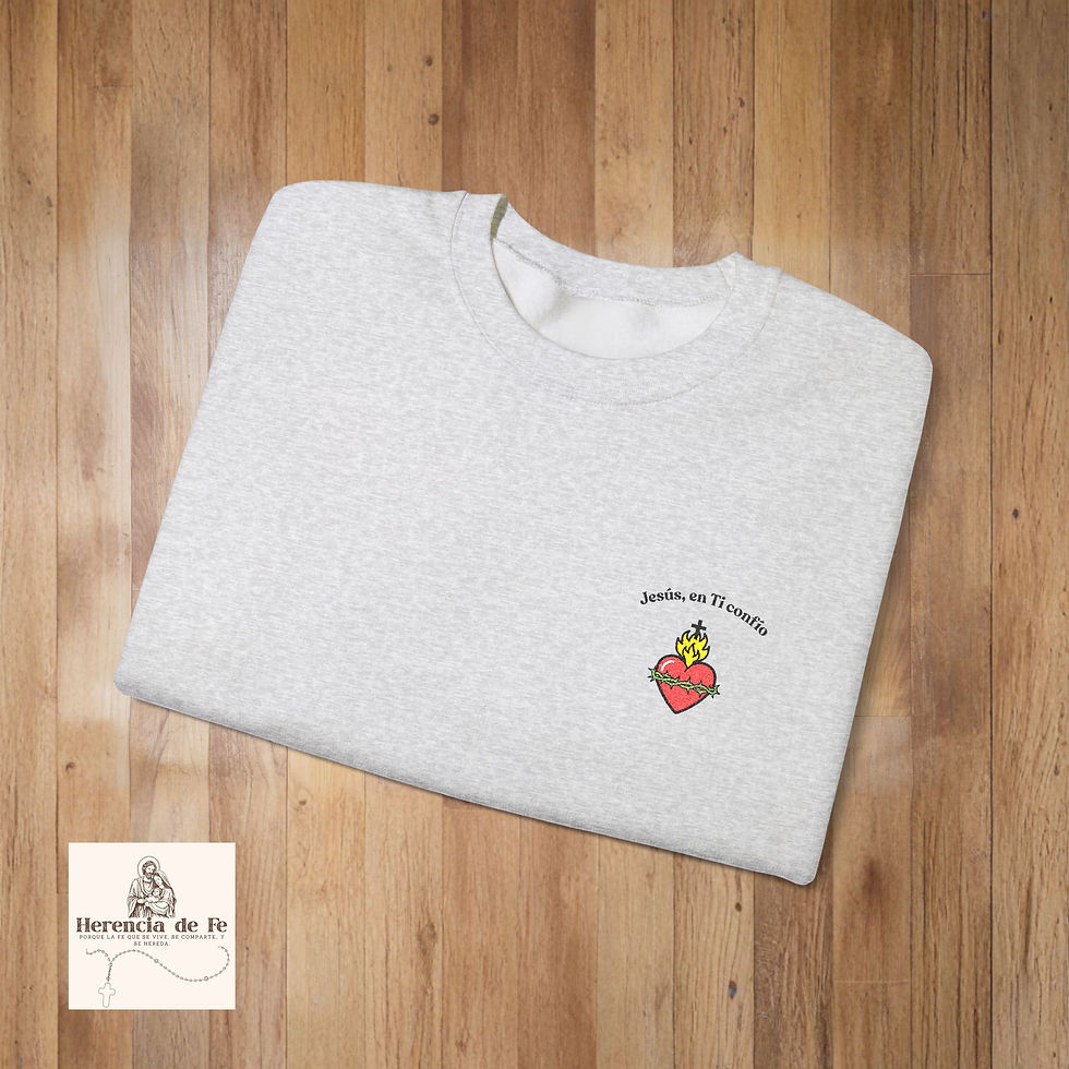 Thumbnail: Sudadera Bordada “Jesús, en Ti confío” – Sagrado Corazón
