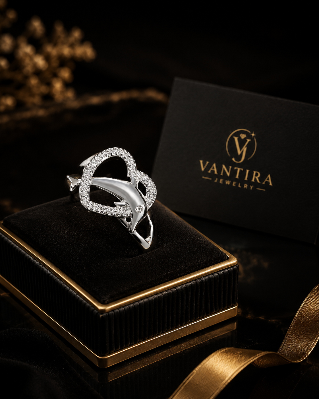 The Dolphin Heart Promise Ring
