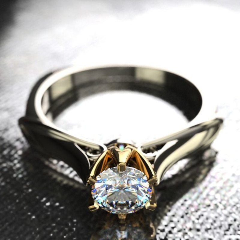 Thumbnail: Aurelia Solitaire Ring by Vantira Jewelry