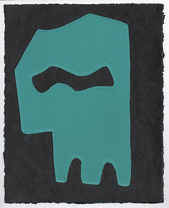 Helen Hayward Artist, The Grandiose Defence 2016, monoprint, MA Printmaking Camberwell, UAL